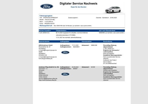 Ford Focus, 2023