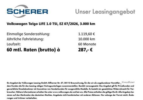 Volkswagen Taigo, 2026