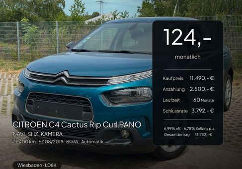 Citroën C4 Cactus, 2019