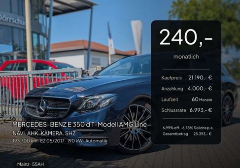 Mercedes-Benz E 350, 2017