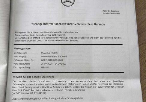 Mercedes-Benz E 300, 2022 2