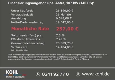 Opel Astra, 2026