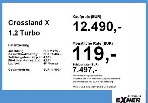 Opel Crossland X, 2020