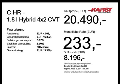 Toyota C-HR, 2020 3
