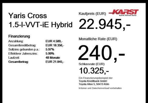 Toyota Yaris Cross, 2022