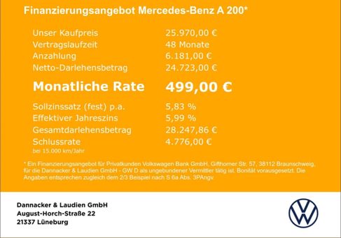 Mercedes-Benz A 200, 2019