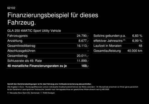 Mercedes-Benz GLA 250, 2019