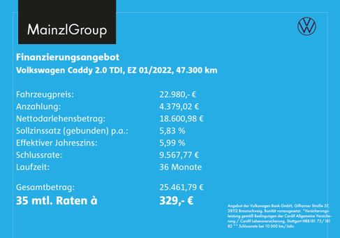 Volkswagen Caddy, 2022