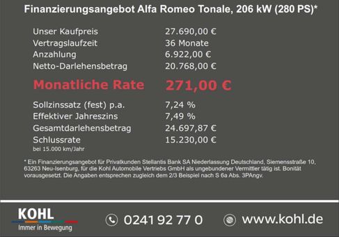 Alfa Romeo Tonale, 2023