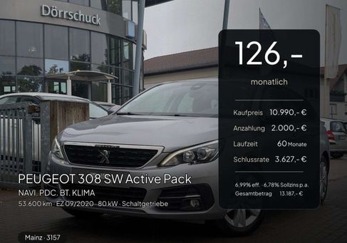 Peugeot 308, 2020