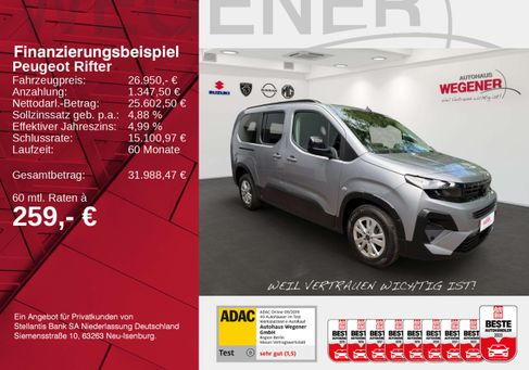 Peugeot Rifter, 2024