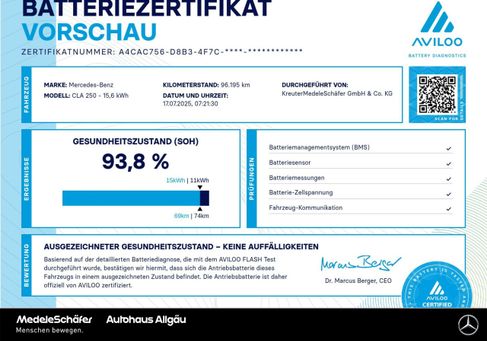 Mercedes-Benz CLA 250, 2022