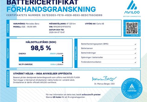 Mercedes-Benz EQE, 2022