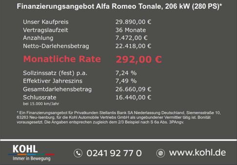 Alfa Romeo Tonale, 2023