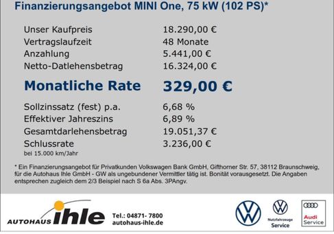 MINI ONE, 2019