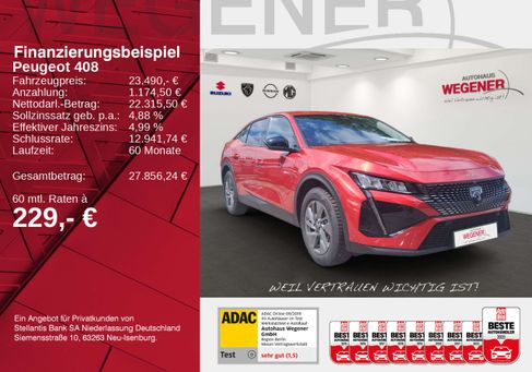Peugeot 408, 2023