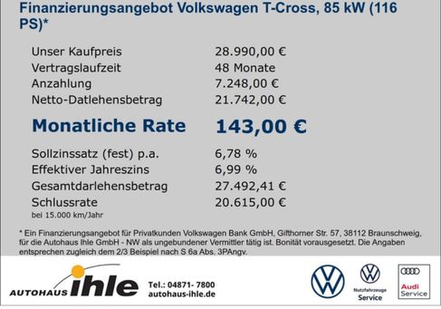 Volkswagen T-Cross, 2026