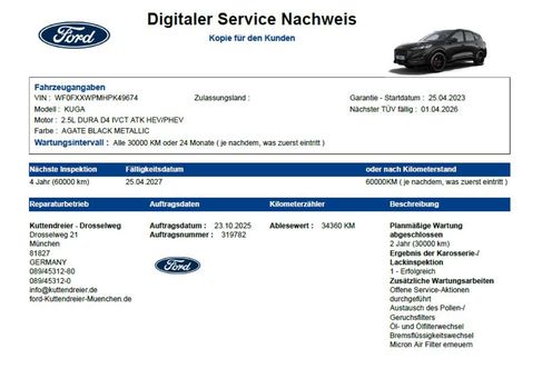 Ford Kuga, 2023