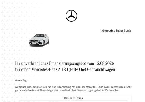 Mercedes-Benz A 180, 2025
