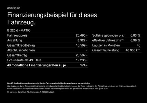 Mercedes-Benz B 220, 2020