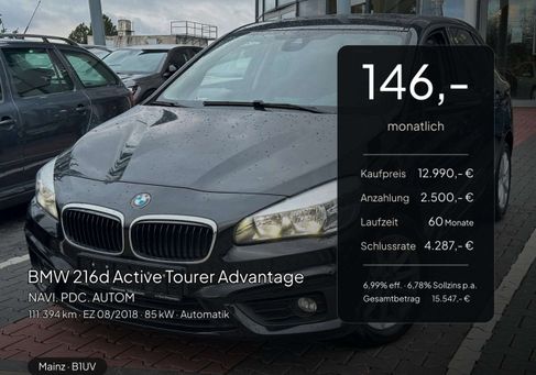 BMW 216, 2018