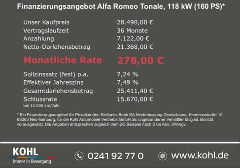 Alfa Romeo Tonale, 2024
