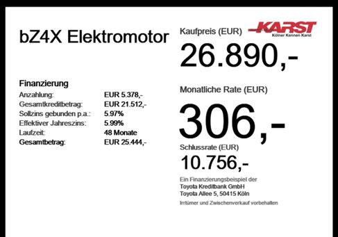 Toyota bZ4X, 2023