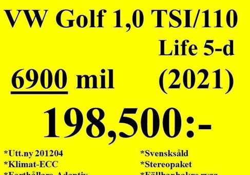 Volkswagen Golf, 2021 2