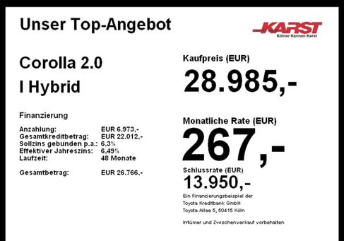 Toyota Corolla, 2023