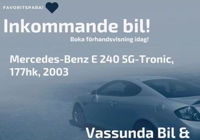 Mercedes-Benz E 240, 2003