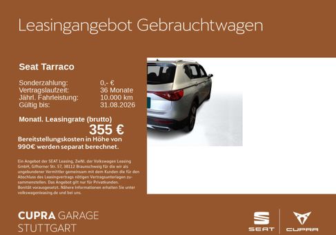 Seat Tarraco, 2023