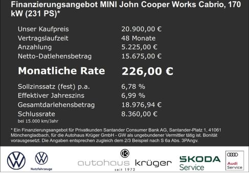 MINI John Cooper Works Cabrio, 2017